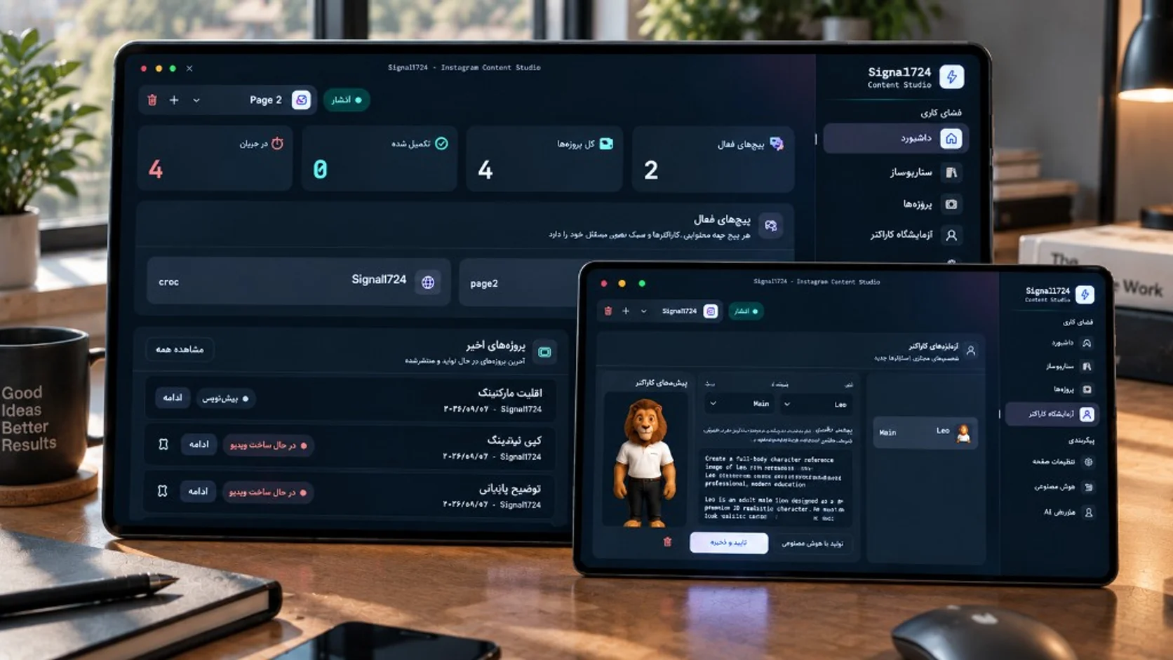 پیش‌نمایش پروژه‌ی سیگنال ۷۲۴